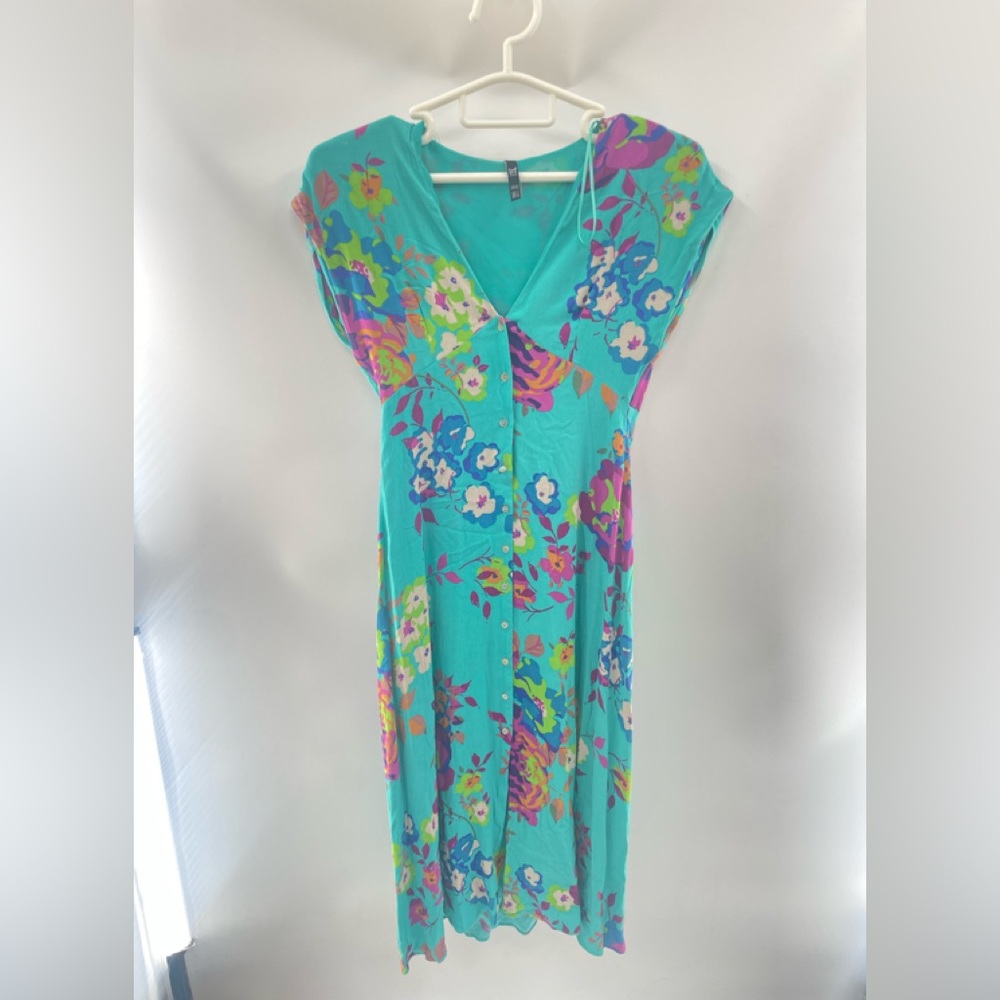 Zara blue flower dress